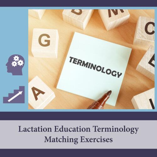 Lactation Education Terminology Matching Exercises - Marie Biancuzzo ...